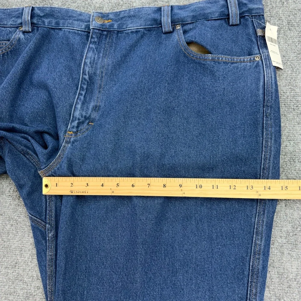 Duluth Trading Jeans Mens 46x31 Blue  Ballroom 5 Pocket Relaxed‎ Fit Denim